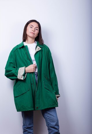GREEN BOMBER MAC JACKET