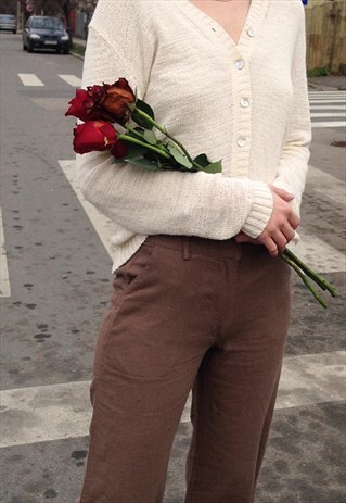 70S IVORY CARDIGAN