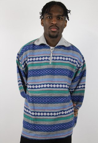 VINTAGE PATTERNED 90'S SWEATSHIRT