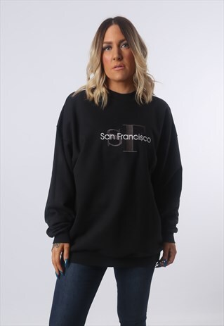 SWEATSHIRT JUMPER SAN FRANCISCO OVERSIZED SWEAT UK 18 (BJI)