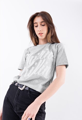 GREY SCRIPT T-SHIRT