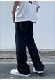 BLACK RELAXED FIT PANTS TROUSERS