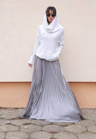 PLEATED SKIRT/SKIRT SOLEIL/LOOSE/FASHION/SUMMER SKIRT/F1562