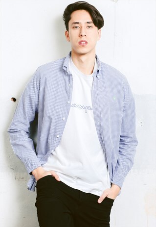 VINTAGE 90S RALPH LAUREN CHECK PRINT SHIRT