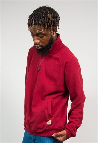 90S CARHARTT QUARTER ZIP SWEATSHIRT
