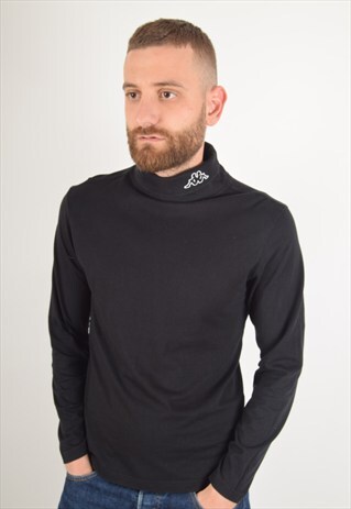 VINTAGE KAPPA TURTLENECK TOP 90'S SIZE S (2153)