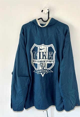 Vintage Nike 80s blue windbreaker jacket Oregon XL