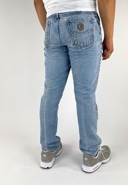 Vintage Blue Carhartt Carpenter Trousers Pants Jeans