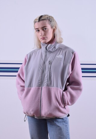 BABY PINK AND GREY THE NORTH FACE FLEECE