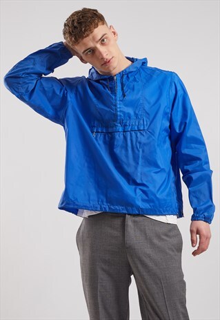 VINTAGE 1/4 ZIP WINDBREAKER JACKET