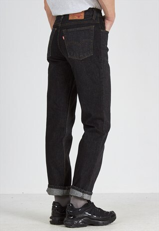 VINTAGE BLACK LEVI'S 501 FIT DENIM JEANS