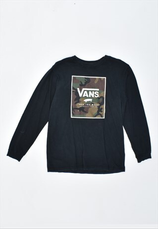 VINTAGE 90'S VANS TOP LONG SLEEVE BLACK