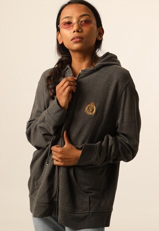 VINTAGE LAUREN RALPH LAUREN EMBROIDERED ZIPPED HOODIE