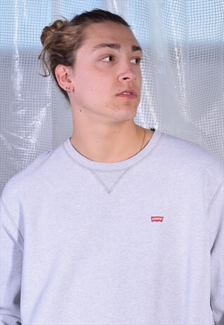 VINTAGE LEVI'S LIGHT GREY SWEATSHIRT