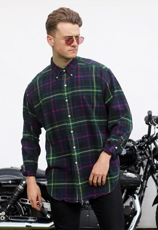 RALPH LAUREN BLAKE USA BLACK WATCH TARTAN SHIRT