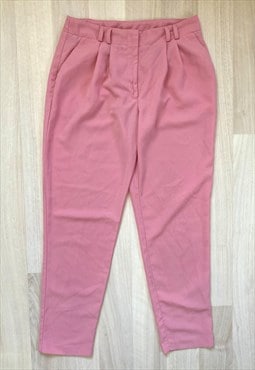 Baby Pink Tailored Trousers 