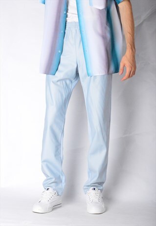 VINTAGE 80S LIGHT BLUE SPORTS PANTS