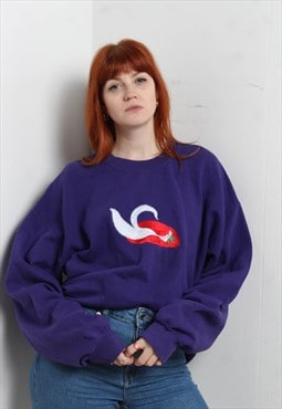Vintage 90's Graphic Sweatshirt Purple
