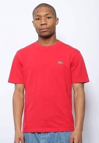 VINTAGE LACOSTE LOGO T-SHIRT RED