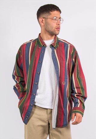VINTAGE 90'S TOMMY HILFIGER STRIPED SHIRT