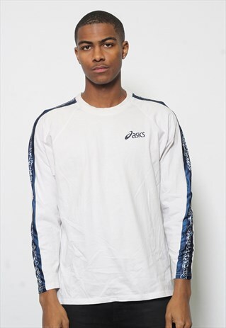 VINTAGE ASICS LONG SLEEVE T-SHIRT WHITE (RTRN)