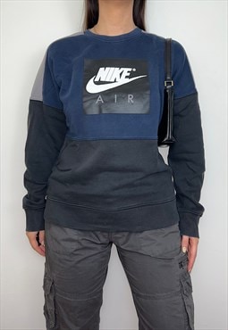 Nike Air Black Navy Spell Out Sweatshirt