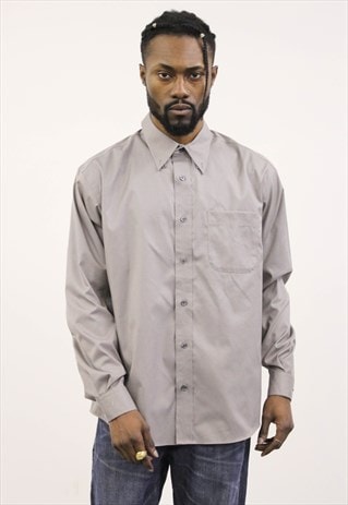 VINTAGE BROWN CHECKED EDDIE BAUER SHIRT