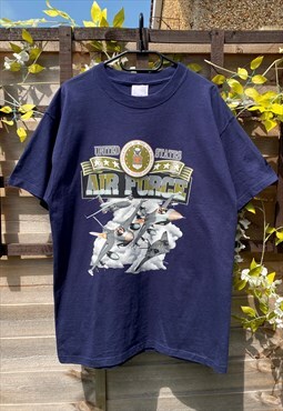 Vintage United States Air Force navy blue T-shirt medium 