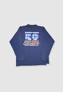 Vintage 90s O'Neill Spellout Logo Sweatshirt in Navy Blue