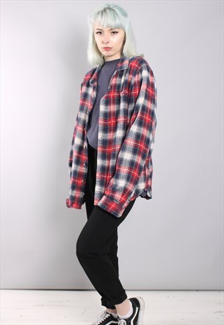 VINTAGE CHECK FLANNEL SHIRT