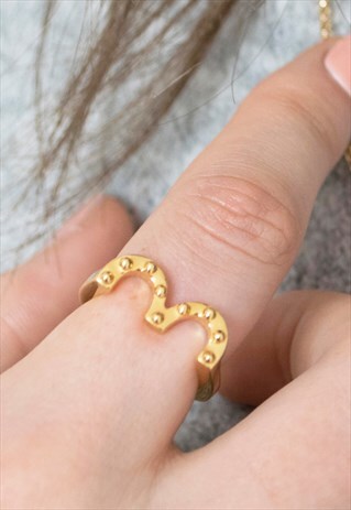 TOP OF HEART RING GOLD