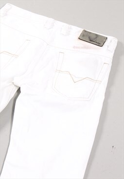 Vintage Diesel Jeans in White Skinny Fit Denim W27