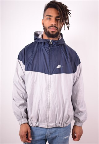NIKE MENS VINTAGE JACKET XL GREY 90S