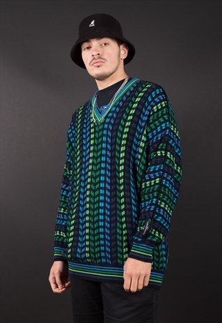 MULTI COLOR AND PATTERN JUMPER BY CARLO COLLUCCI