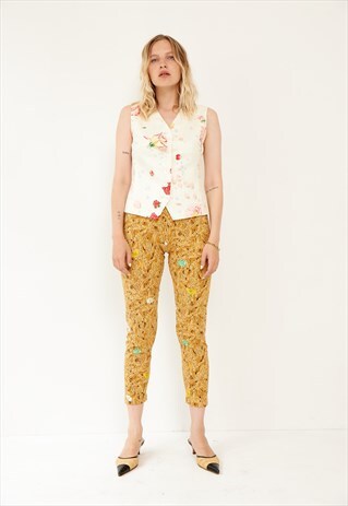 VINTAGE HERMES PRINTED LEGGINGS