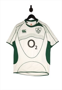  Canterbury 2007 Ireland Rugby Union Away Shirt Size Large