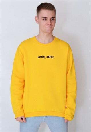 YELLOW FAKE LOVE SWEATSHIRT