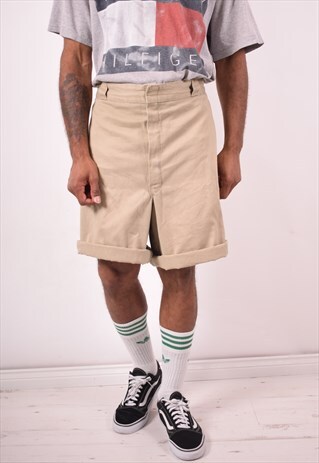 DICKIES MENS VINTAGE SHORTS W44 BEIGE 90S