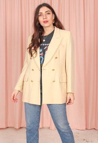 VINTAGE 80S BLAZER IN YELLOW
