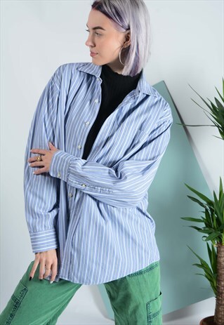 TOMMY HILFIGER VINTAGE SHIRT IN BLUE STRIPES.