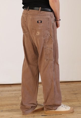 VINTAGE DICKIES CARPENTER PANTS MEN'S BROWN