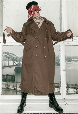 HUGO BOSS VINTAGE DOUBLE-BREASTED TRENCH COAT