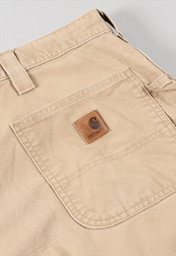 Vintage Carhartt Cargo Pants in Beige Carpenter Trousers W42