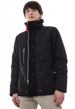 Vintage PRADA Nylon Jacket Coat Lining Black