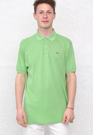 90S VINTAGE GREEN LACOSTE SHORT SLEEVE POLO SHIRT