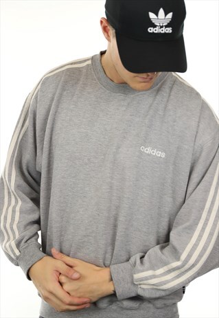 VINTAGE 80S ADIDAS SPELL OUT SWEATSHIRT JUMPER