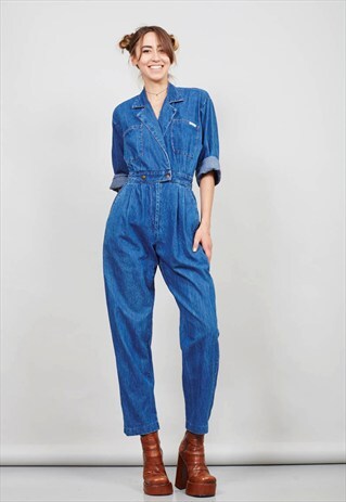 VINTAGE 80'S DENIM BOILER SUIT