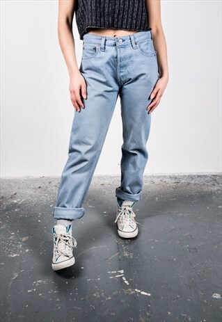 VINTAGE BLUE 501 LEVI'S MOM JEANS