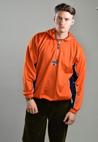 VINTAGE 1980S PUMA QUARTER ZIP PULLOVER