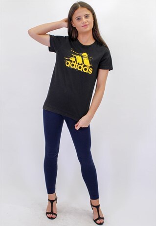 VINTAGE ADIDAS T-SHIRT IN BLACK